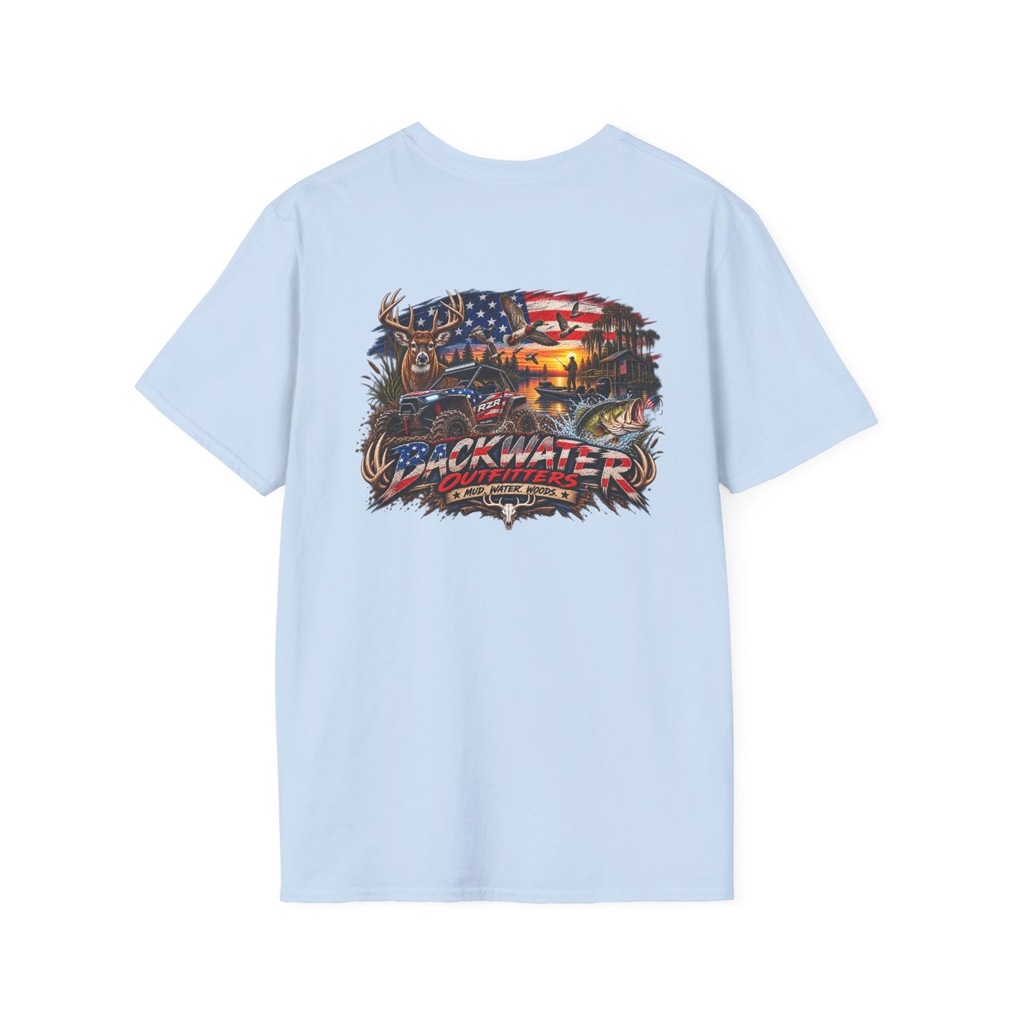 Delawareer Vintage American Flag T-Shirt
