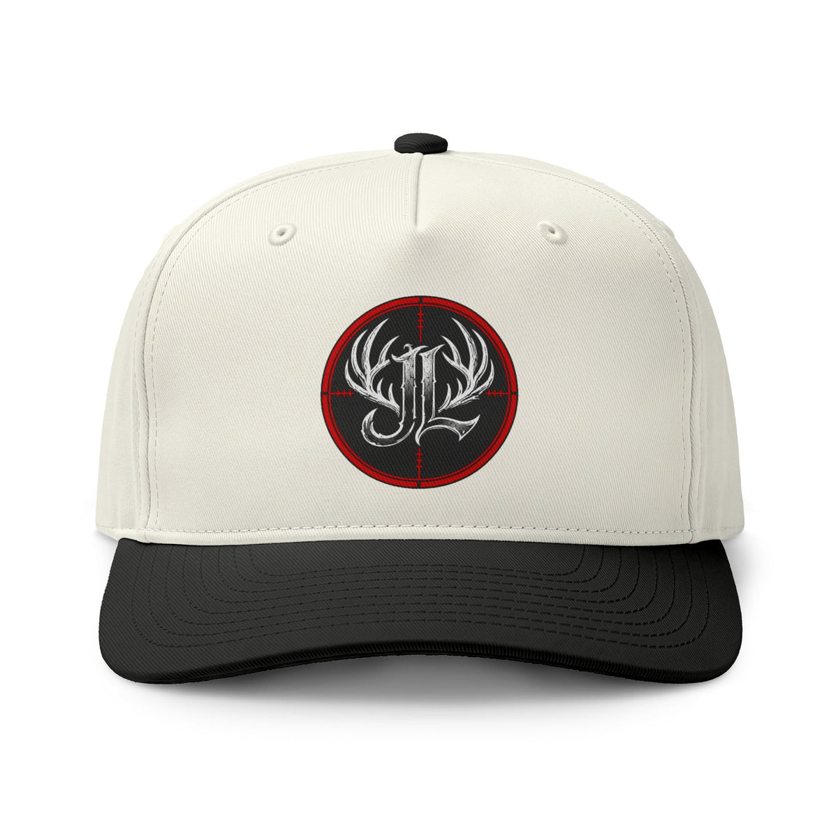 Embroidered Antler Crest Two-Tone Cap Printify