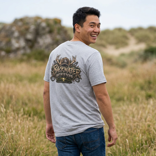 Simply Backwater Outfitters T-Shirt — Hunting & Outdoors Graphic Tee Printify
