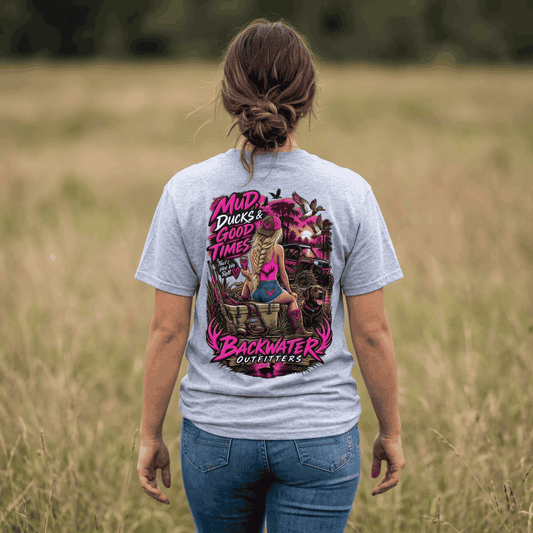 Backwater Outfitters 'Muddy Ducks, Good Times' Graphic Tee Printify