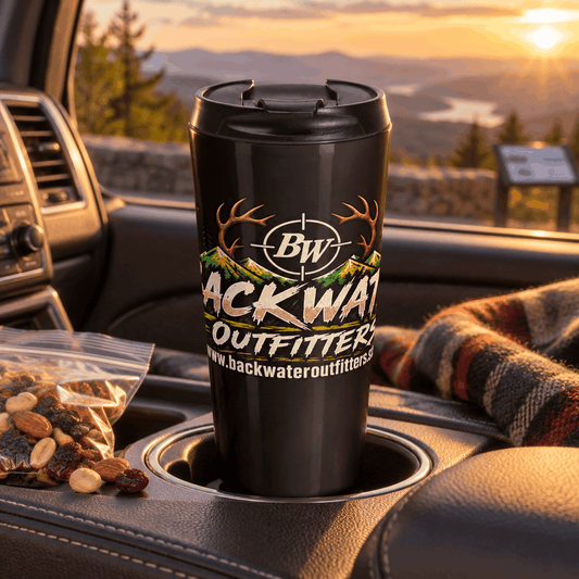 Backwater Outfitters Stainless Steel Travel Mug – Hunting & Outdoor Coffee Tumbler