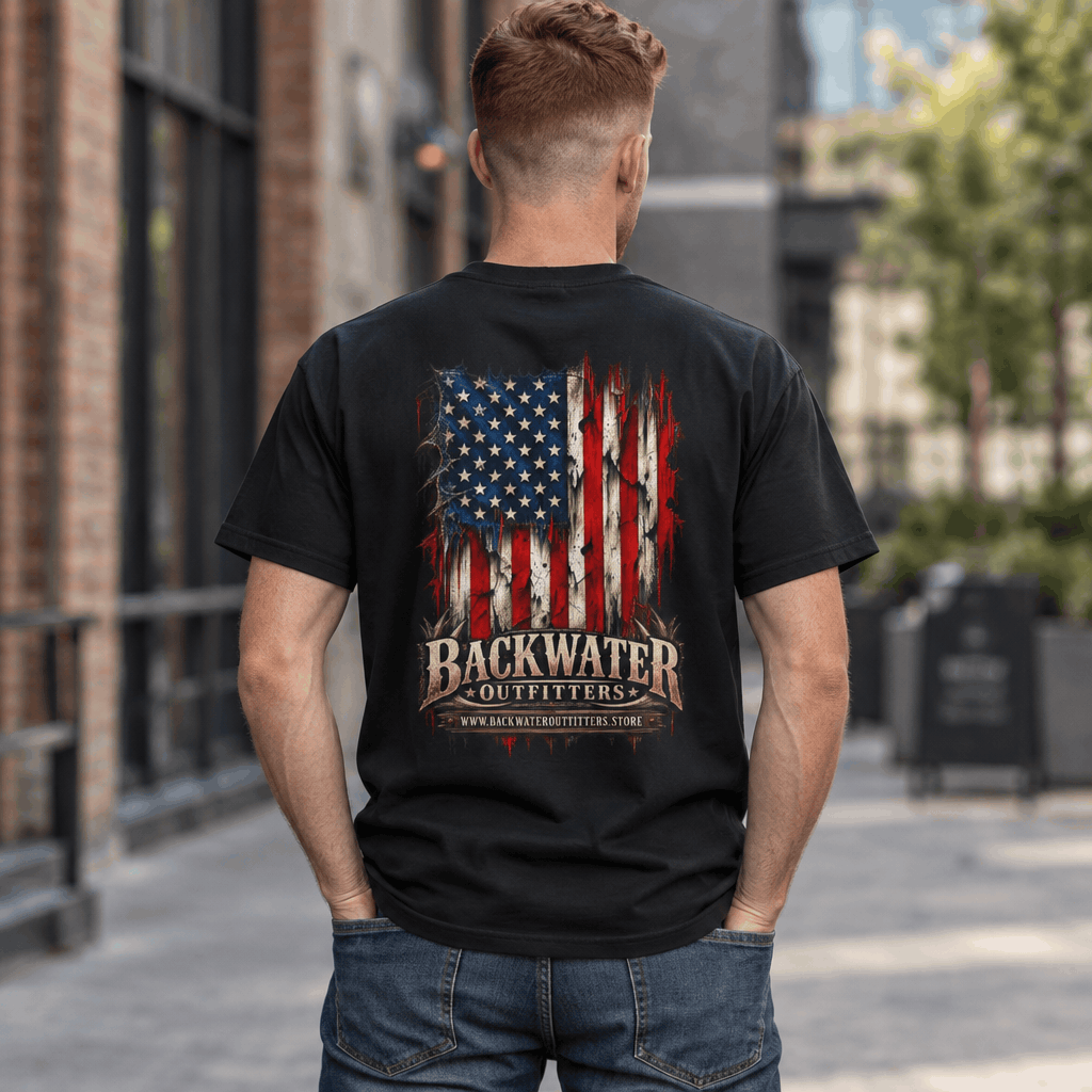 Backwater Outfitters American Flag T-Shirt