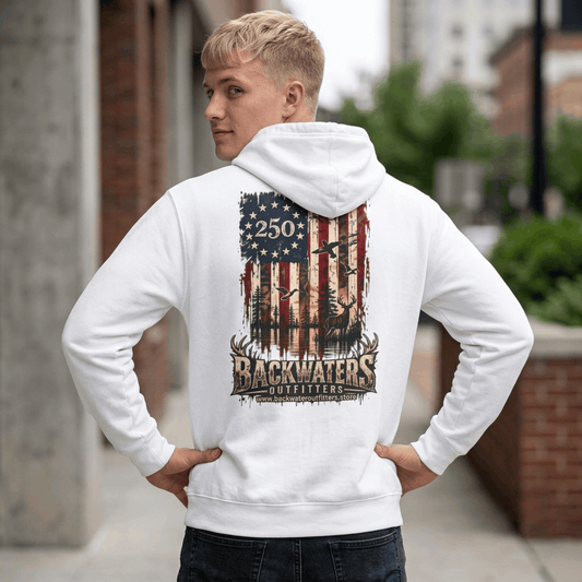 Backwater Outfitters American Flag Hoodie