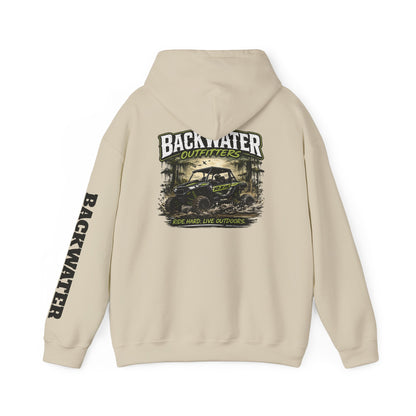 Backwater Outfitters Hoodie — Outdoor Off-Road Graphic Pullover