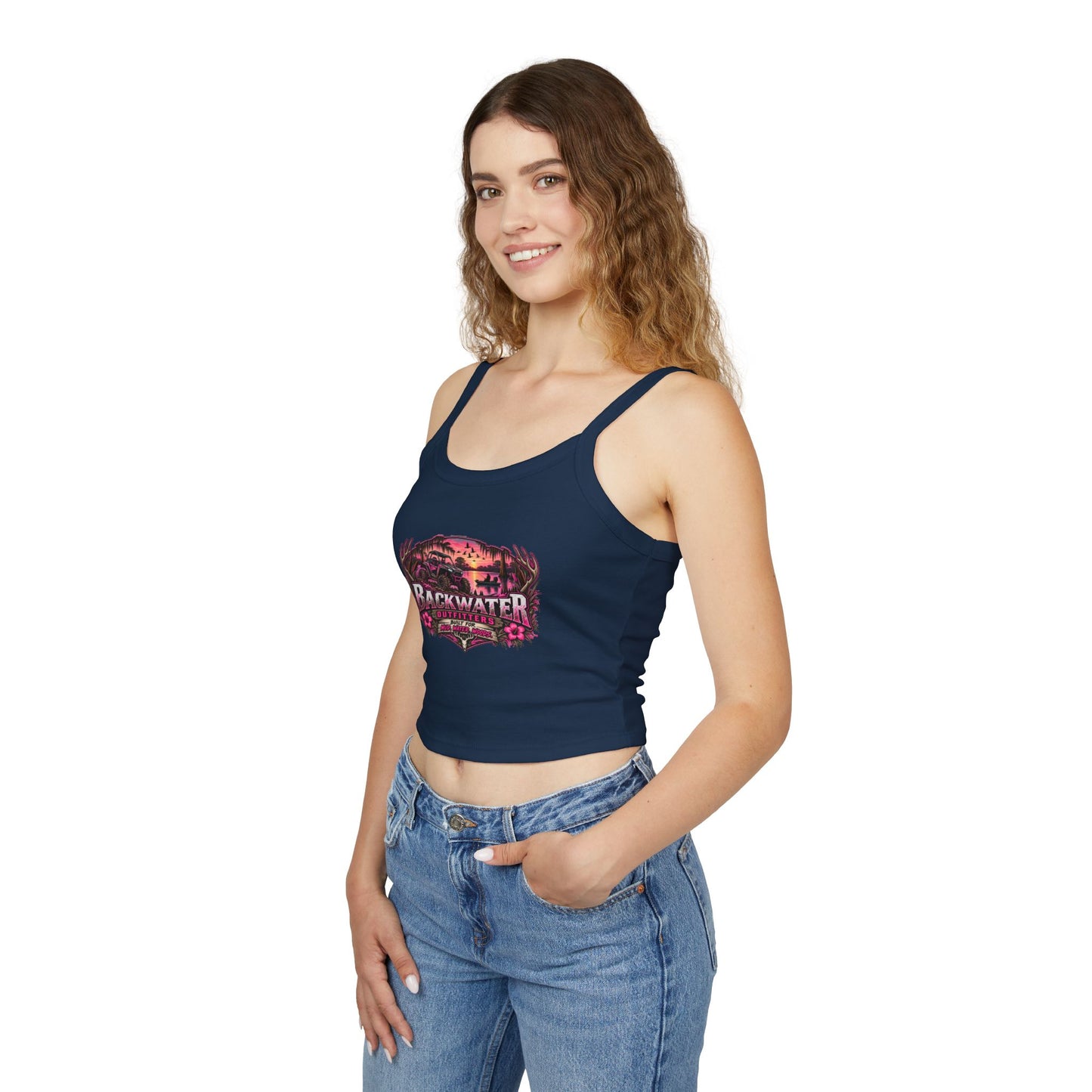 Backwater Outfitters Floral Sunset Tank
