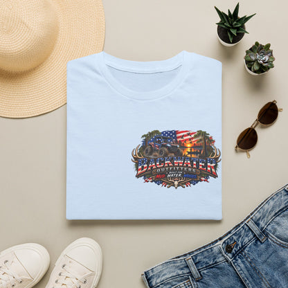 Backwater Outfitters Fishing T-Shirt – American Flag Fish Logo