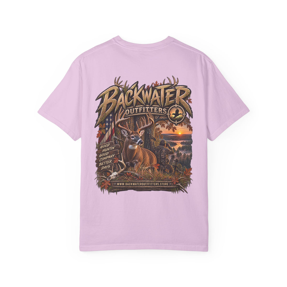 Backwater Outfitters Deer Graphic T-Shirt Printify