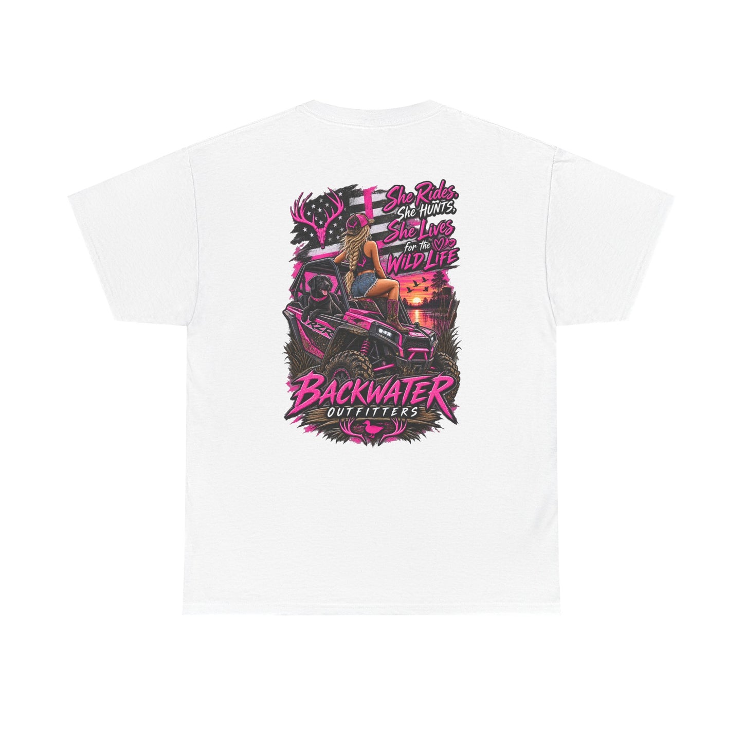 Backwater Bayou Graphic Tee — "Backwater Buttwhips" Outdoor Fishing & Hunting Shirt