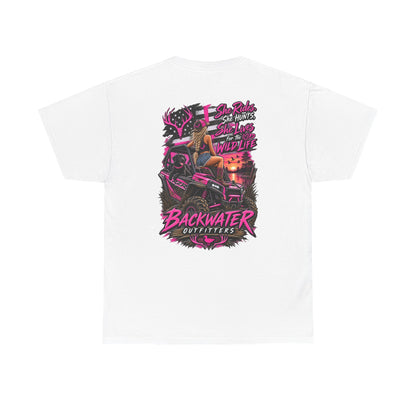 Backwater Bayou Graphic Tee — "Backwater Buttwhips" Outdoor Fishing & Hunting Shirt