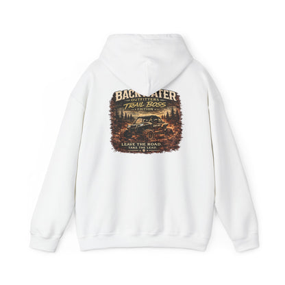 Backwater Outfitters Hoodie – Vintage Off‑Road “Trail Boss” Graphic