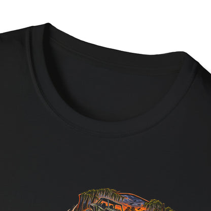 Backwater Fishing T-Shirt — "Fish Explore Unwind" Outdoor Angler Tee Printify