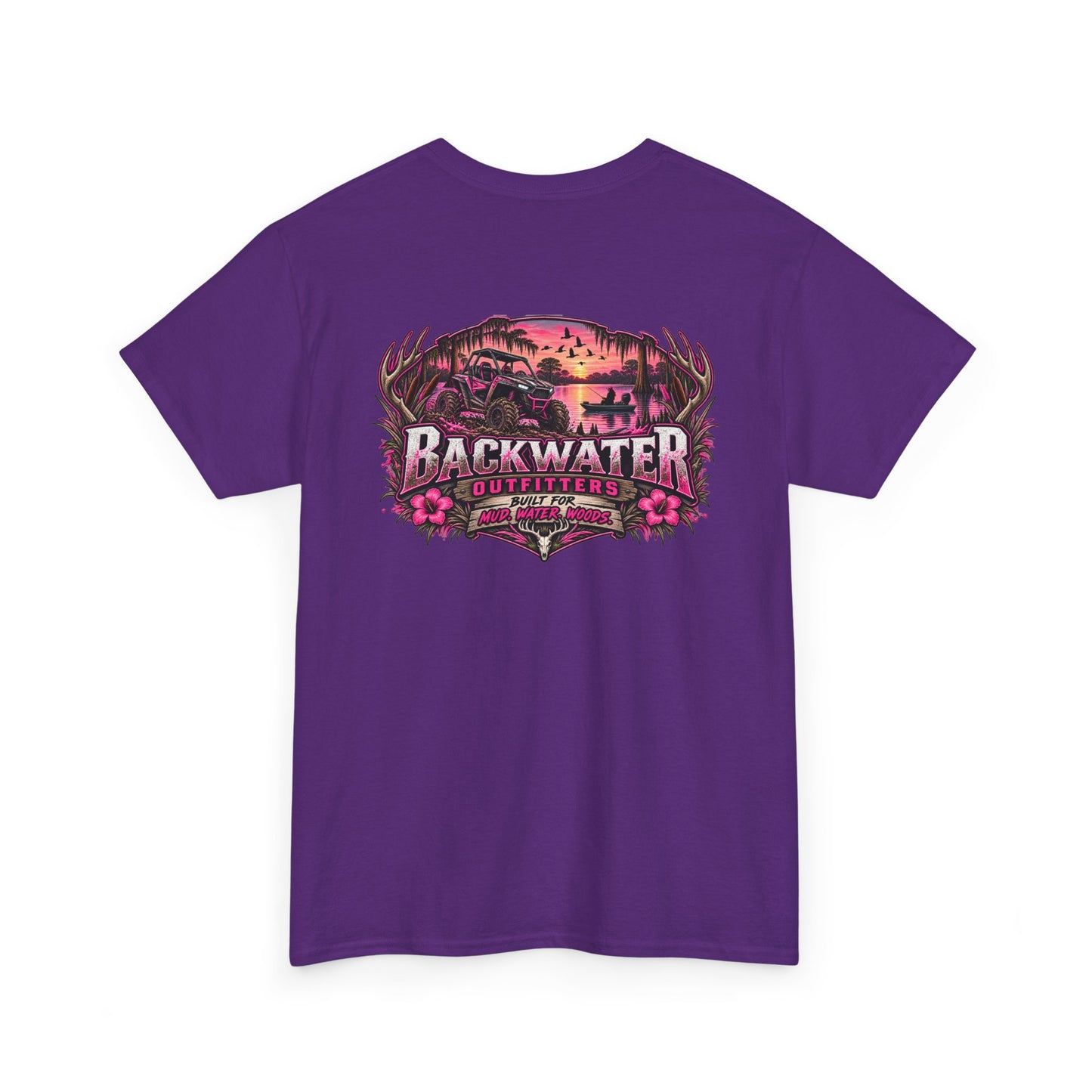 Backwater Sunset Tee — Coastal Fishing & Outdoors Graphic T-Shirt