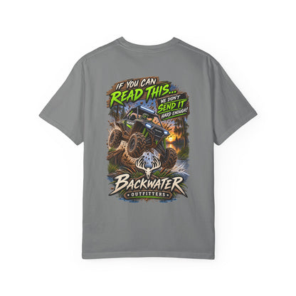 Backwater Outfitters Off-Road T-Shirt — "If You Can Read This... Send It" Mud Bogging Tee
