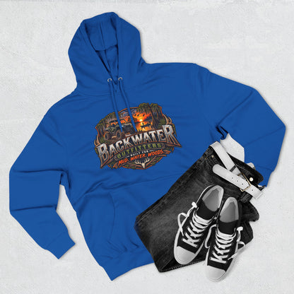 Backwater Outfitters Fishing Hoodie — "Master Baiter" Graphic Pullover