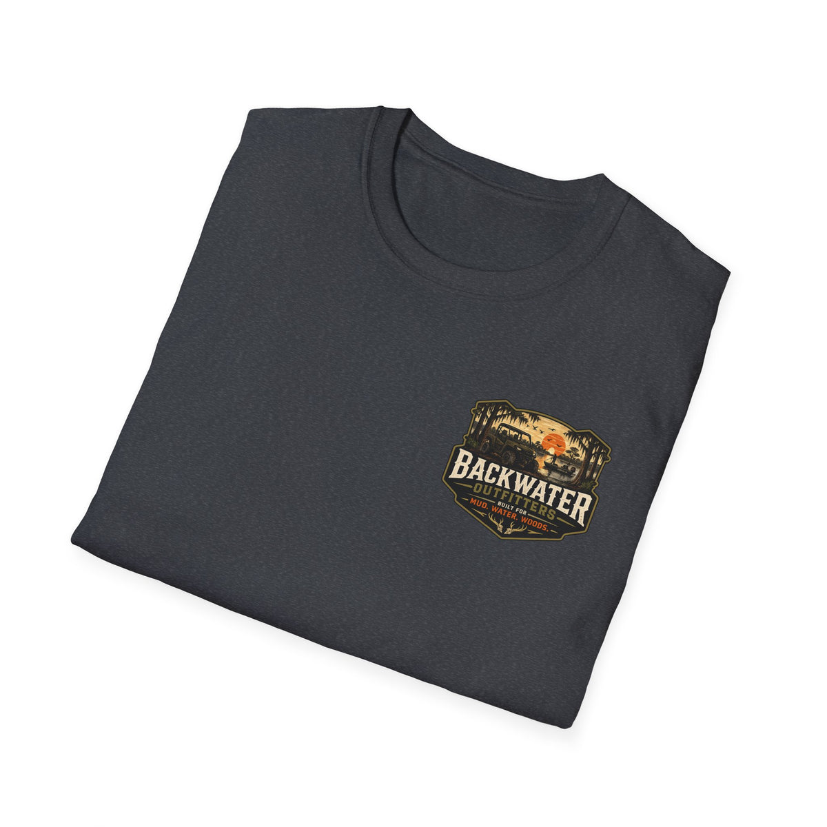 Backwater Outfitters Buggy T-Shirt — Vintage Sunset Fishing & Outdoors Tee