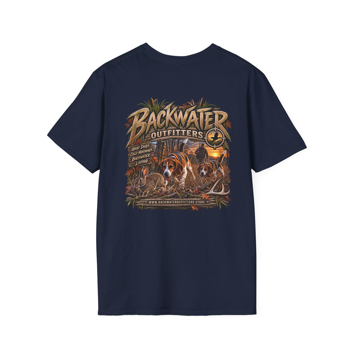Backwater Outfitters Duck Hunting T-Shirt — Waterfowl Hunting Graphic Tee Printify