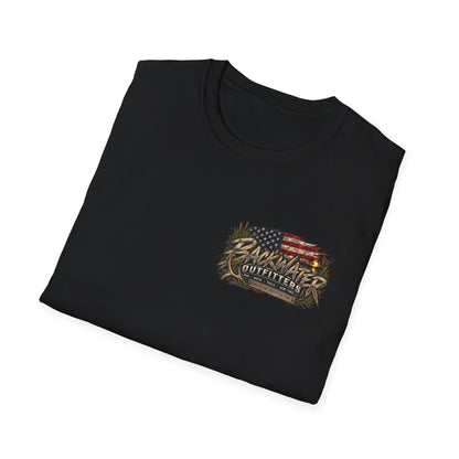 Simply Backwater Outfitters Flag Graphic T-Shirt — American Rustic Fishing Tee Printify