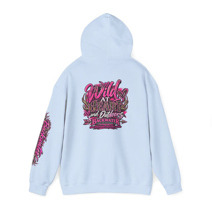 Backwater 'Wild At Heart' Hoodie – Outdoors Adventure Pullover Printify