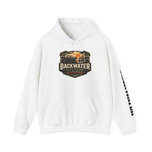 Backwater Outfitters Hoodie — Outdoor Off-Road Graphic Pullover