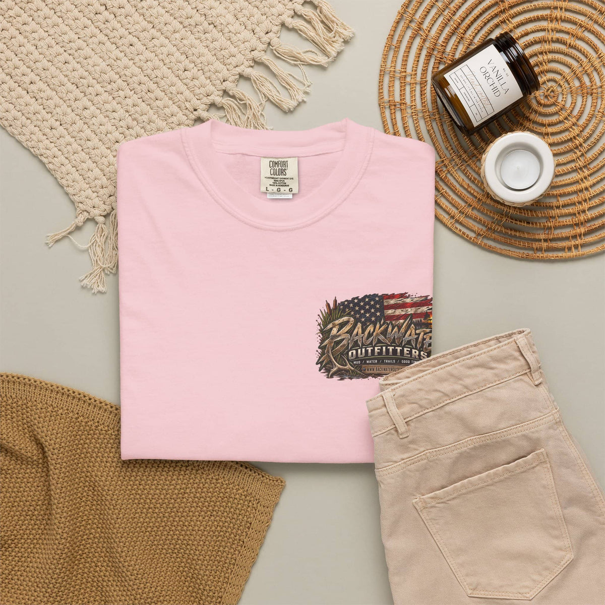 Backwater Outfitters American Flag T-Shirt