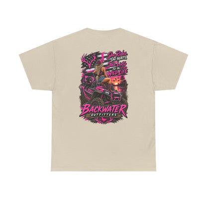 Backwater Bayou Graphic Tee — "Backwater Buttwhips" Outdoor Fishing & Hunting Shirt