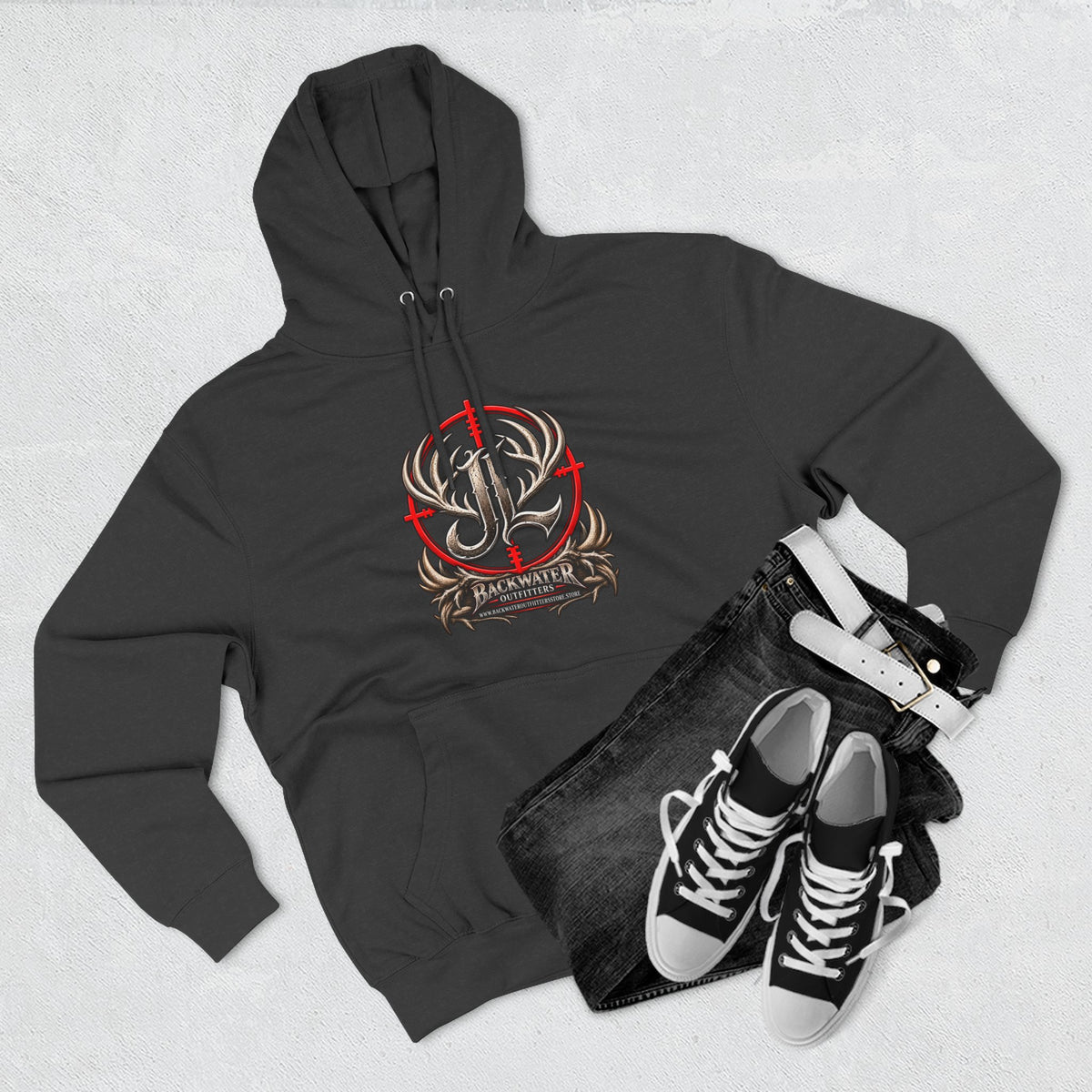 James Luker Indiana Creek Water Backwater Outfitters Hoodie Printify