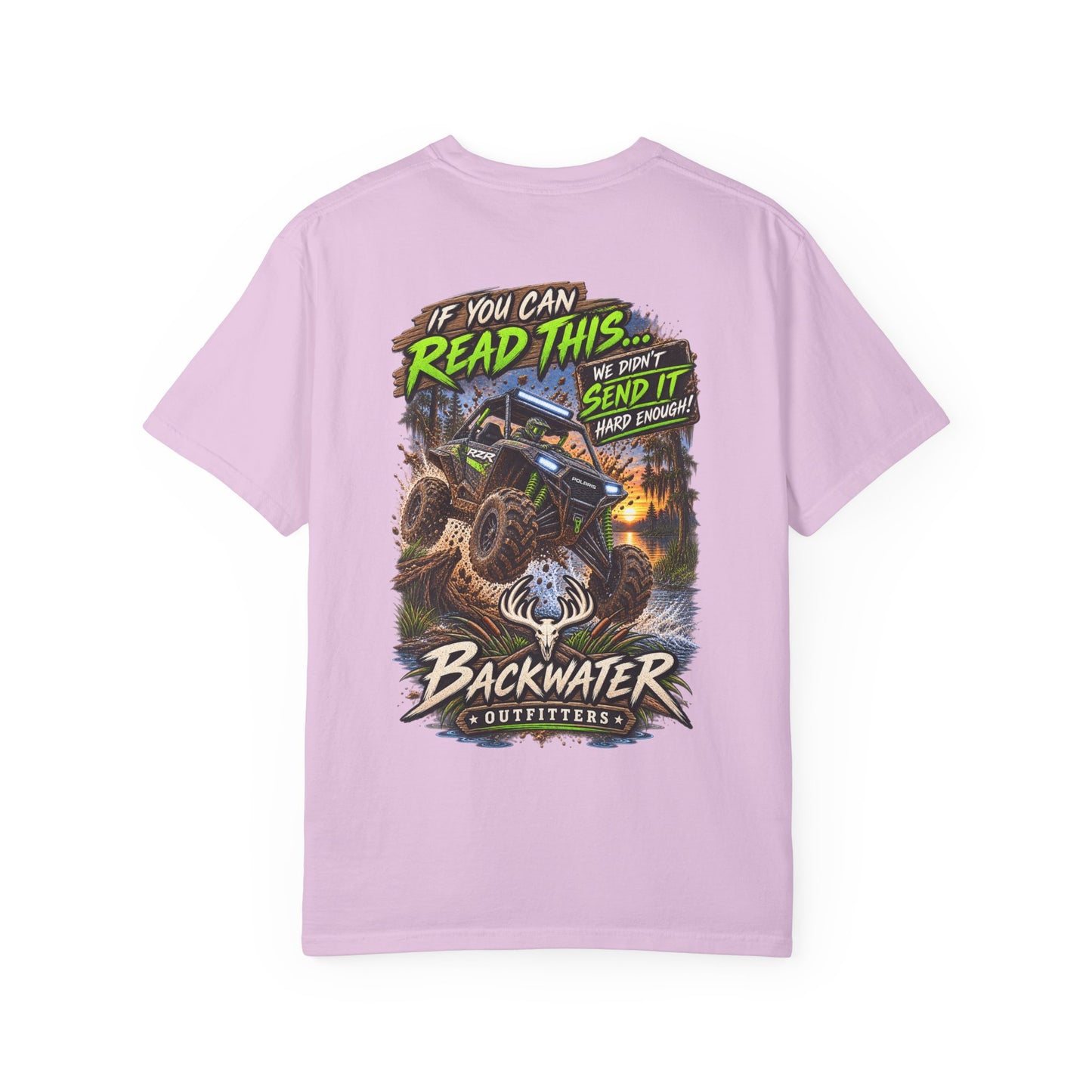 Backwater Outfitters Off-Road T-Shirt — "If You Can Read This... Send It" Mud Bogging Tee