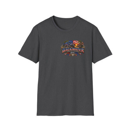Pickup Truck American Flag T-Shirt — Badwater Offroad Graphic Tee