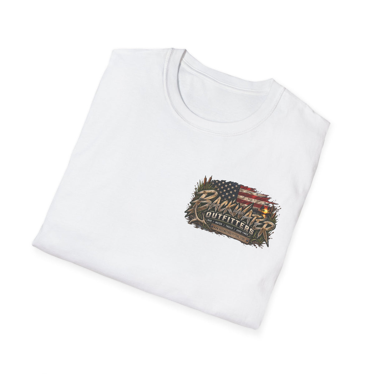 Backwater Outfitters Outdoor Fishing Graphic T-Shirt