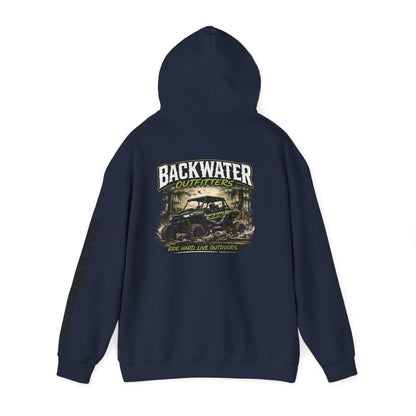 Backwater Outfitters Hoodie — Outdoor Off-Road Graphic Pullover
