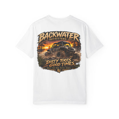 Backwater Outfitters 'Dirty Tires, Good Times' T-Shirt