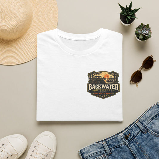 Backwater Outfitters T-Shirt — Retro Fishing & Lake Life Tee