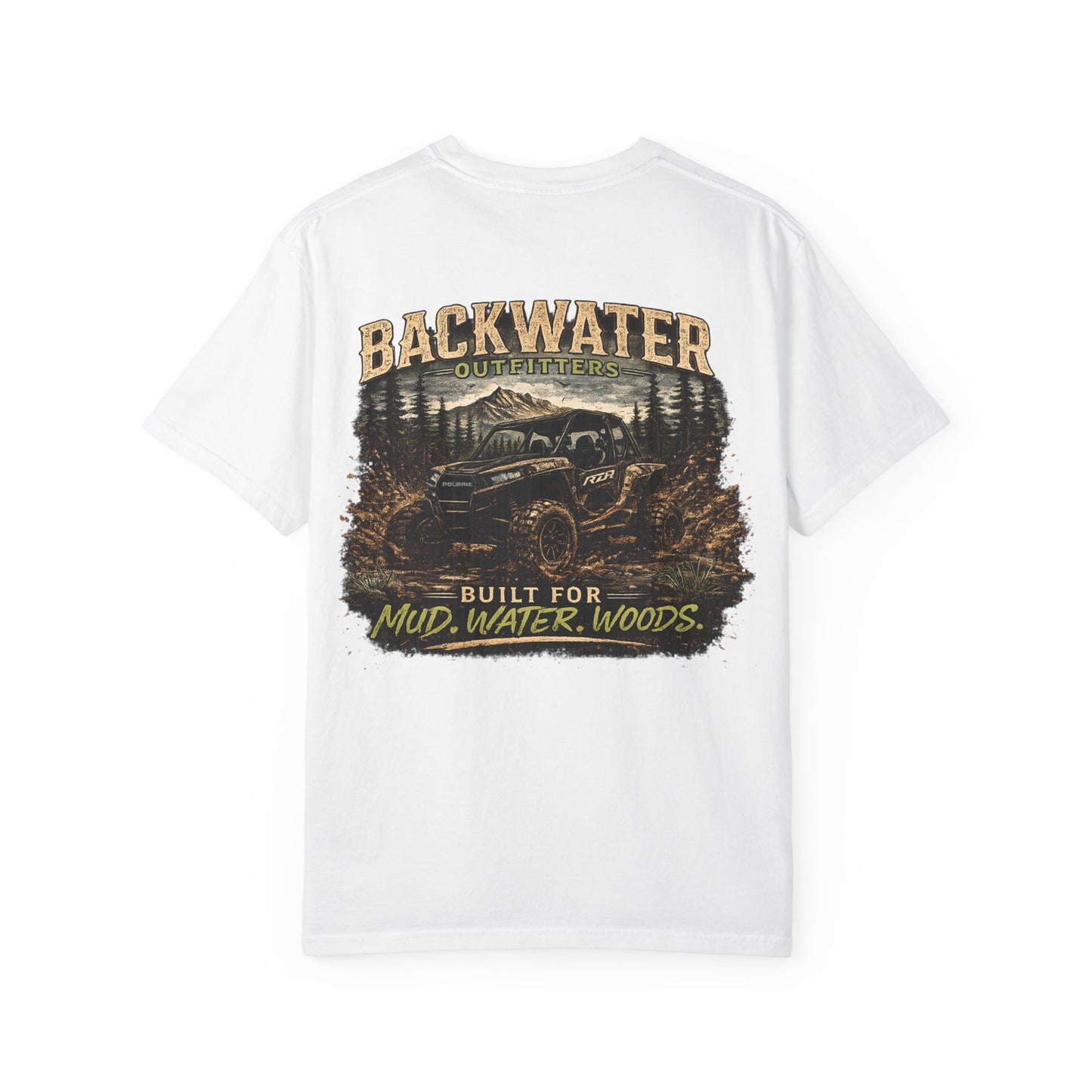 Backwater Offroad T-Shirt — "Built for Mud, Water, Woods" Graphic Tee