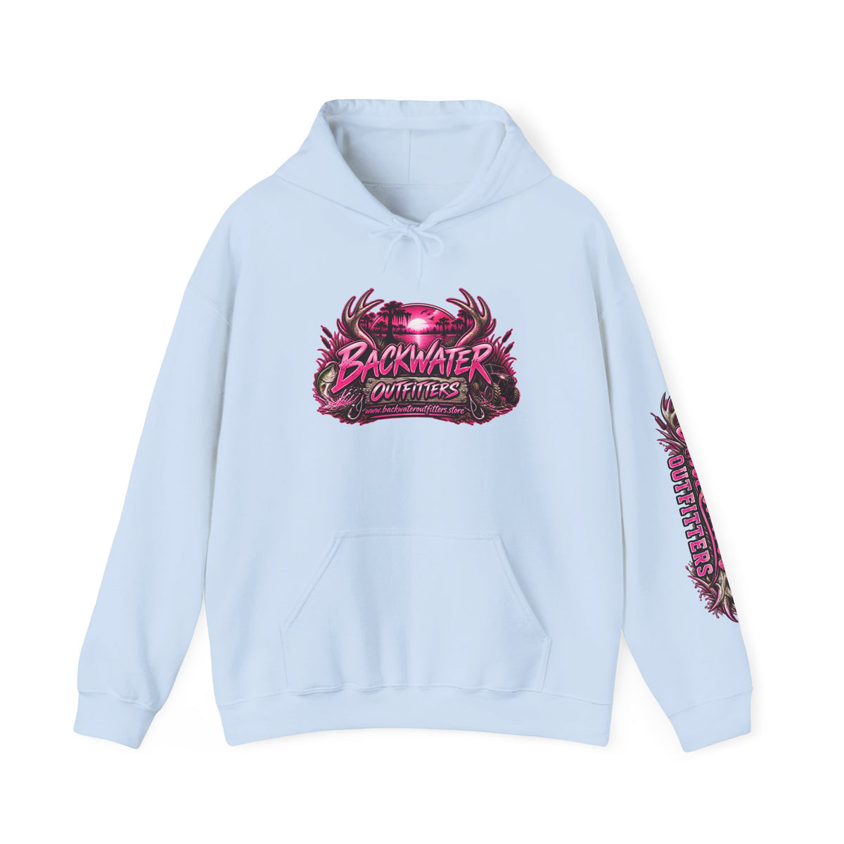 Girl Backwater Outfitters "Mud Looks Better Pink" Hoodie Printify