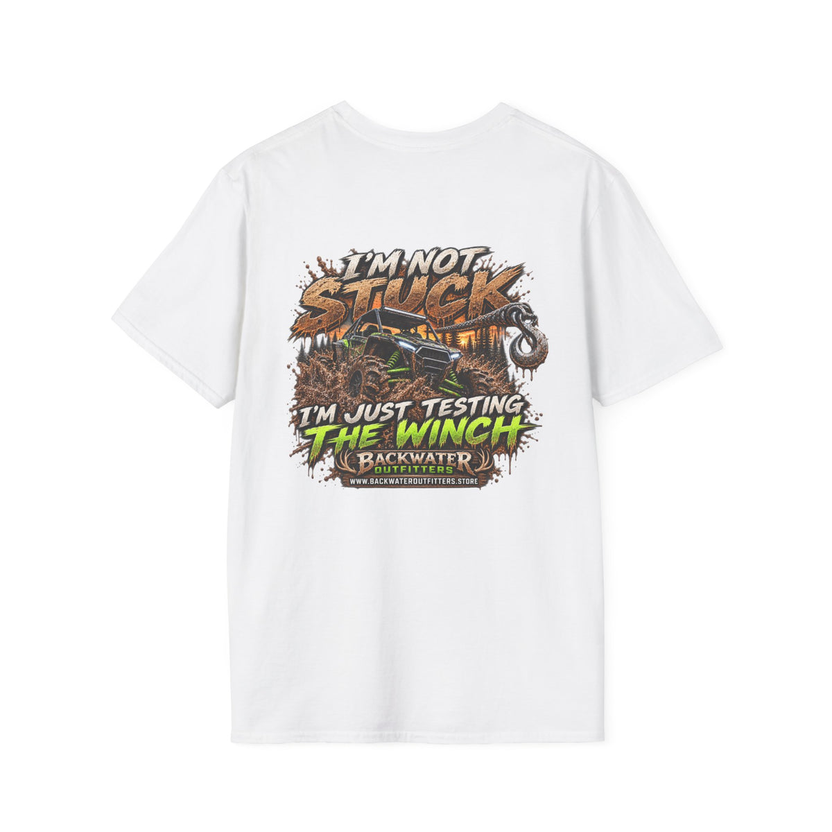 Buggy Off-Road T-Shirt — "I'm Not Stuck, I'm Just Testing the Winch" Truck & 4x4 Tee Printify