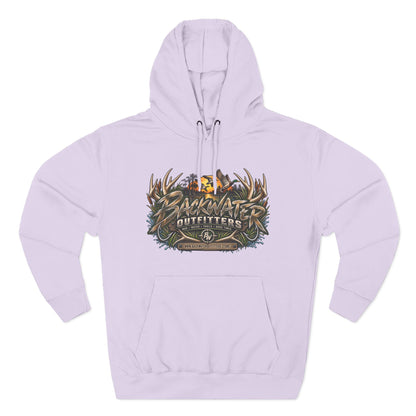 Backwater Outfitters Hoodie — Off‑Road Adventure Fleece Pullover Printify