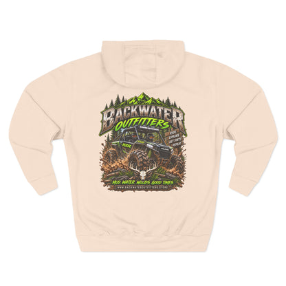 Backwater Outfitters Hoodie — Off‑Road Adventure Fleece Pullover