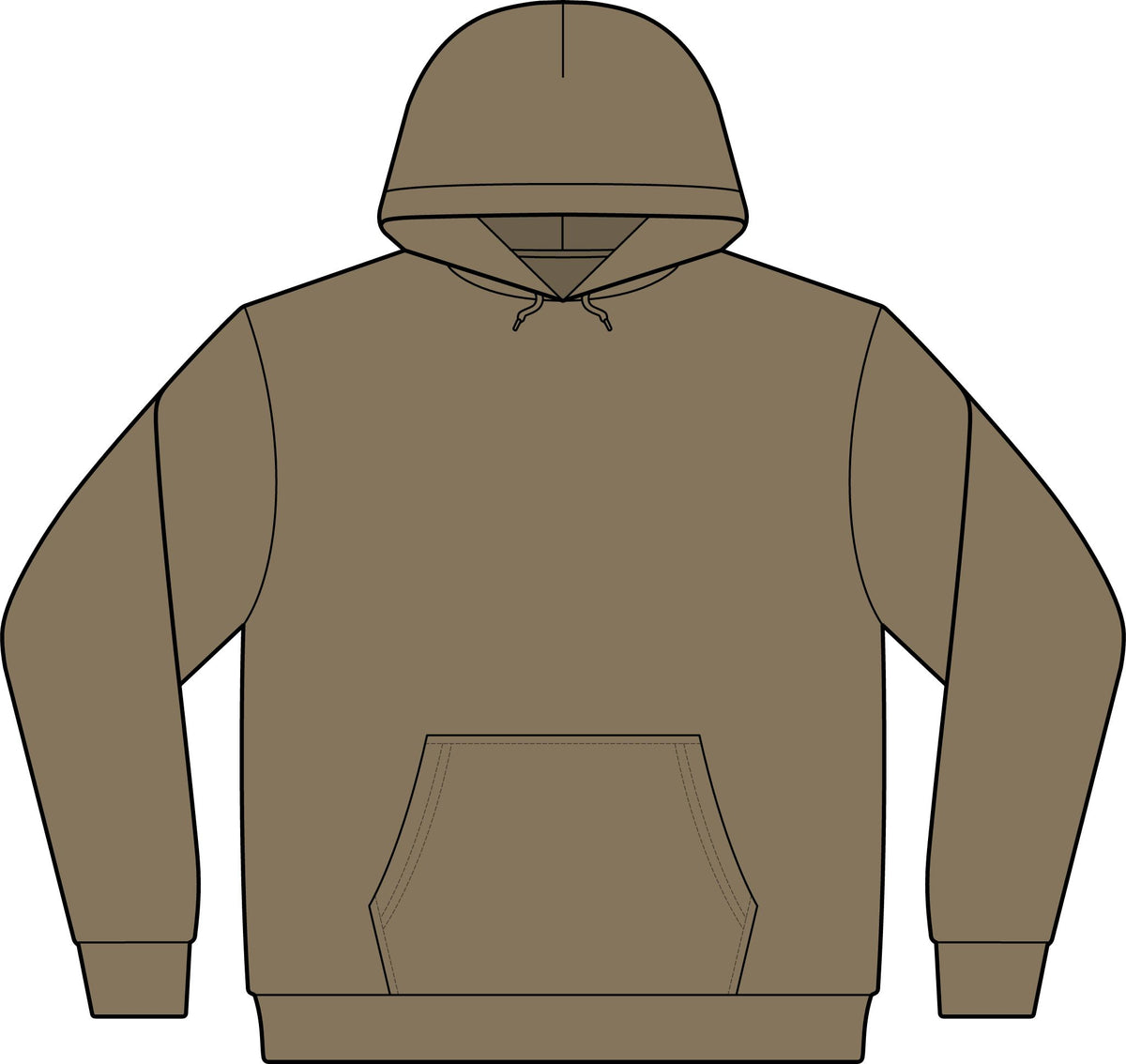Camo Pullover Hoodie with Antler Monogram Emblem Printify