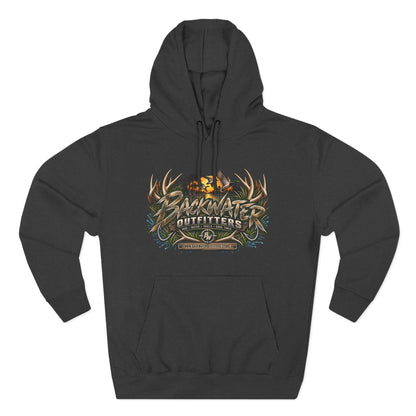 Backwater Outfitters Hoodie — Off‑Road Adventure Fleece Pullover Printify