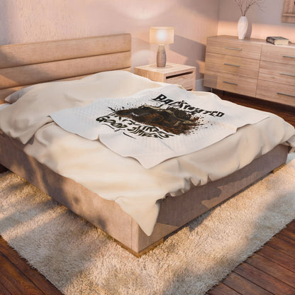 Velveteen Blanket - "Backwater Outfitters: Dirty Tires, Good Times" Off-Road UTV Throw