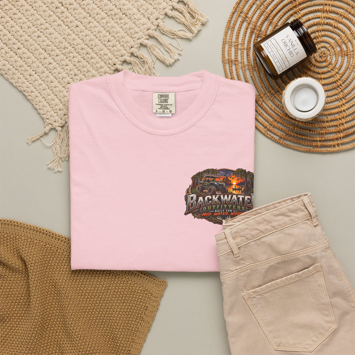 Backwater Outfitters Deer Graphic T-Shirt Printify