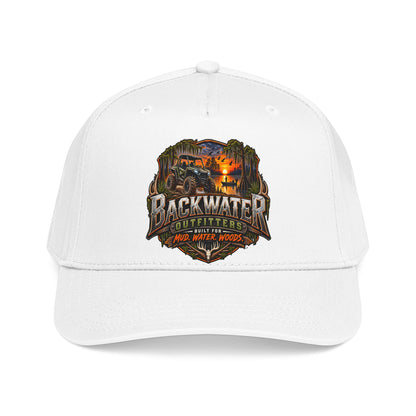 Backwater Outfitters Camping Cap — Retro Outdoor Fishing Hat Printify