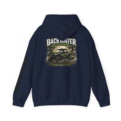 Backwater Outfitters Hoodie — Outdoor Off-Road Graphic Pullover Printify