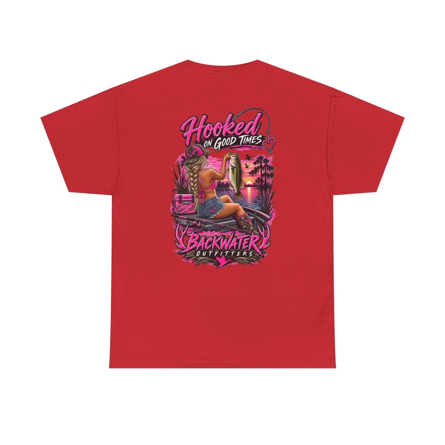 Backwater Outfitters "Hooked on Good Times" Graphic Tee