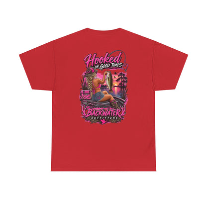 Backwater Outfitters "Hooked on Good Times" Graphic Tee