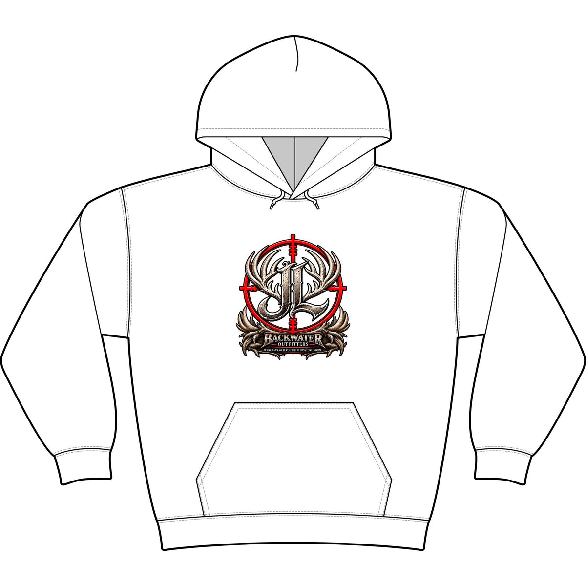 Huntmaster Target Crest Hoodie Printify