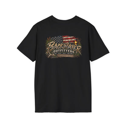 Backwater Outfitters Outdoor Fishing Graphic T-Shirt