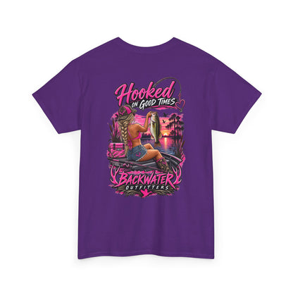 Backwater Outfitters "Hooked on Good Times" Graphic Tee