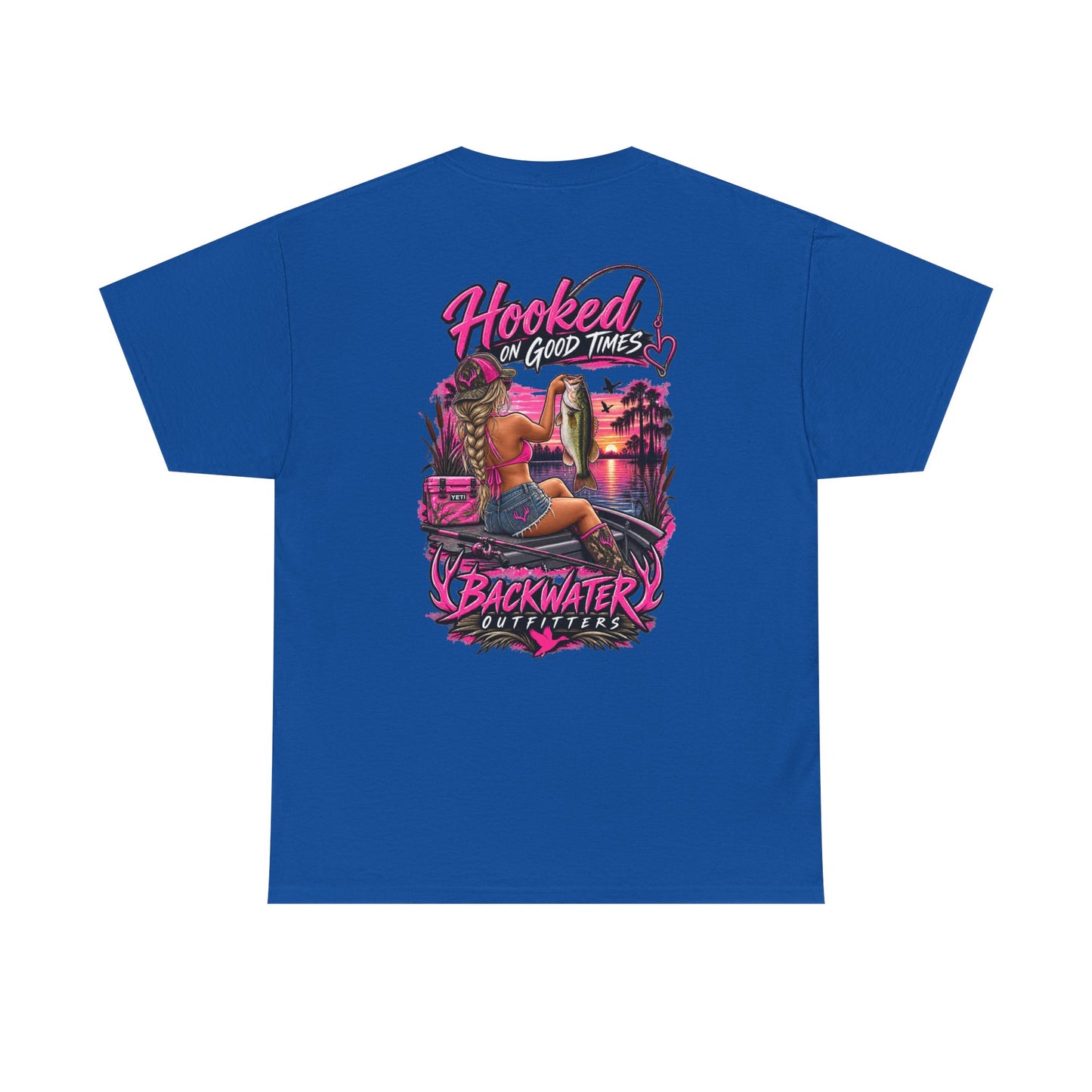 Backwater Outfitters "Hooked on Good Times" Graphic Tee