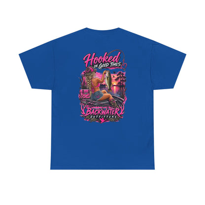 Backwater Outfitters "Hooked on Good Times" Graphic Tee